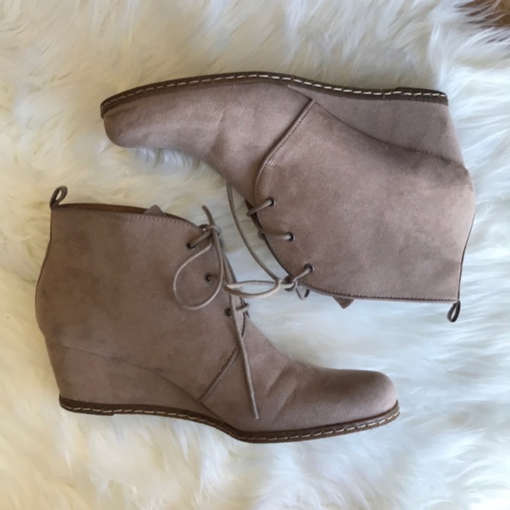 Franco Sarto | Annabelle Suede Wedge Booties